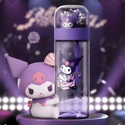 Kuromi Plastic Water Bottle 520 ml